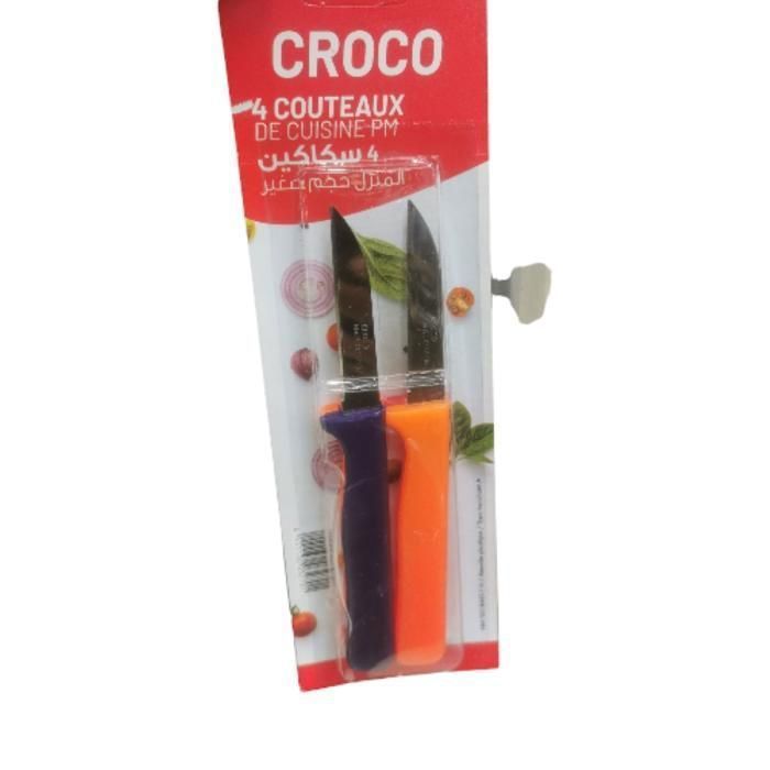 S.4 COUTEAUX CUISINE CROCO PM Couleur aléatoire