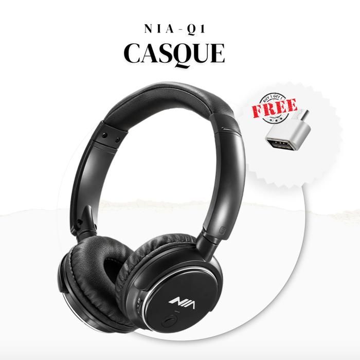 Casque Sans fil Bluetooth de Haute Qualite NIA Q1 -FM Radio-
