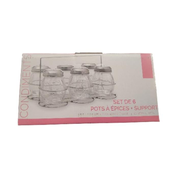 SERVICE 6POT EPICE+SUPPMETAL23.8X15.3X12.3CM1100G