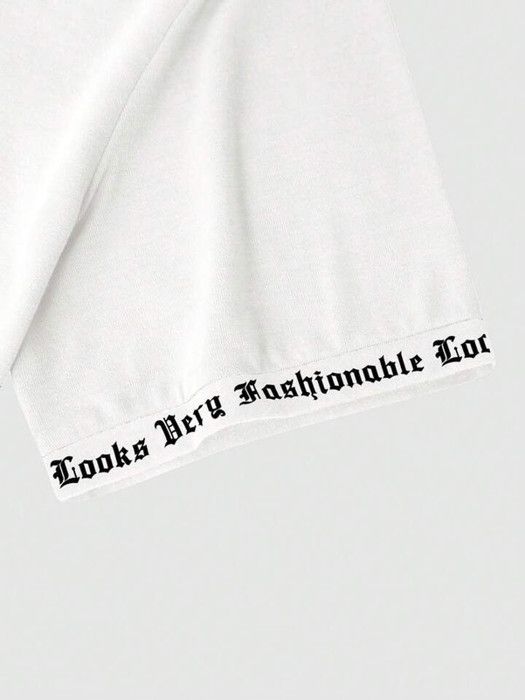 T-shirt Homme - MANFINITY EMRG - Los Angeles - Blanc - Manches Courtes - Respirant - Marjane Mall - Image 4