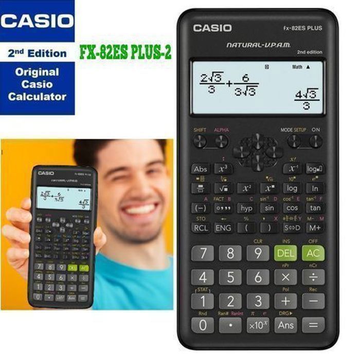 Casio - Calculatrice Scientifique FX-82 ES Plus - Noir