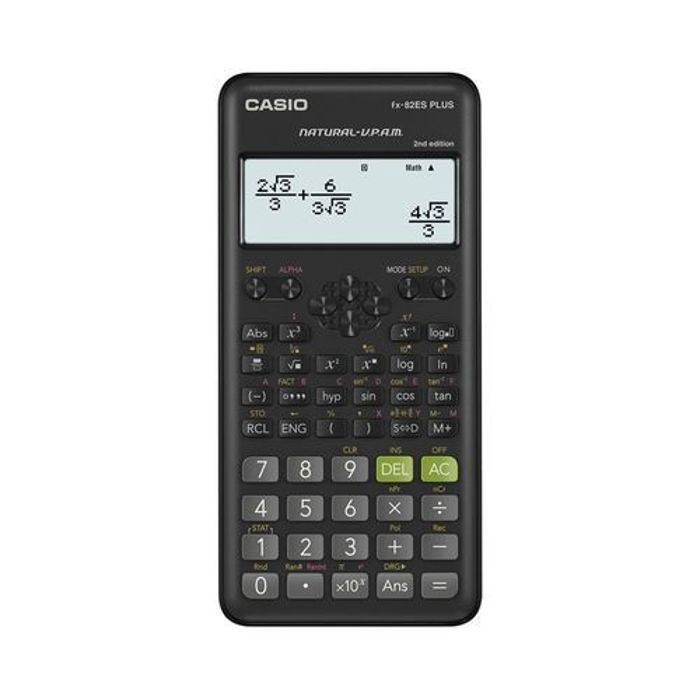 CASIO -  CALCULATRICE SCIENTIFIQUE  FX-82ESPLUS-2WD - NOIR