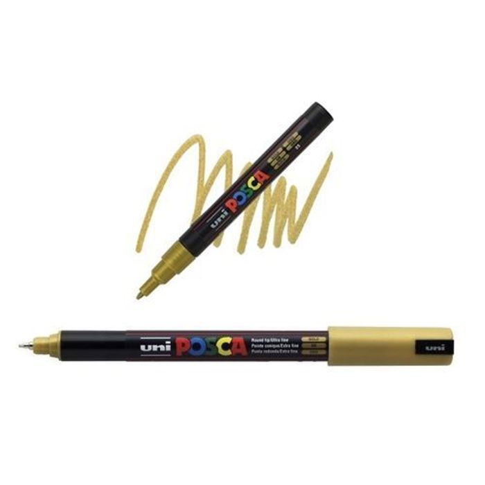 Marqueur Doré Peinture POSCA PC3M conique fin 1-5 mm OR GOLD