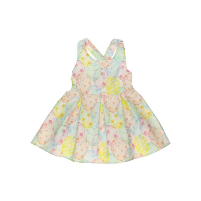 Robe blanche à motifs pour bébé fille