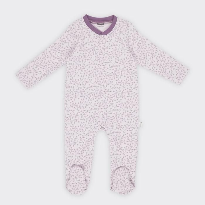 Combinaison- Grenouillère pour bébé fille- Lilas