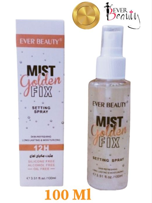 Fixateur de maquillage - EVER BEAUTY - 100Ml - Hydratant - Non comédogène - Tenue 12h