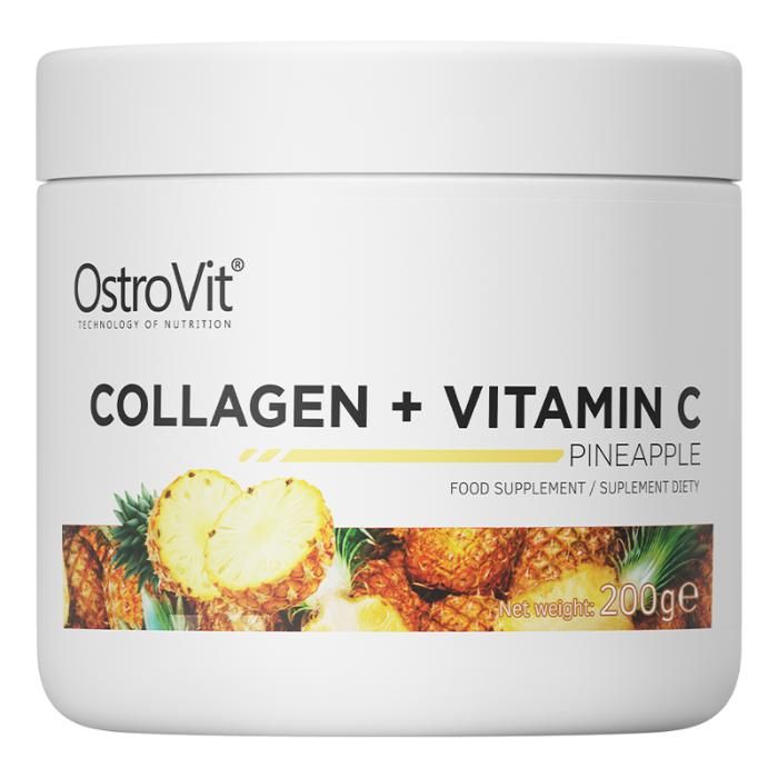 Marine Collagen + Vitamin C 200 g Ananas - Peau, Articulations, Anti-âge, Antioxydant