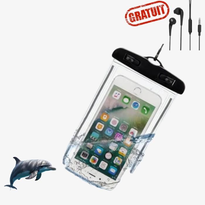 Pochette Etanche ipx8 pour tout genre de smartphone -blanche-
