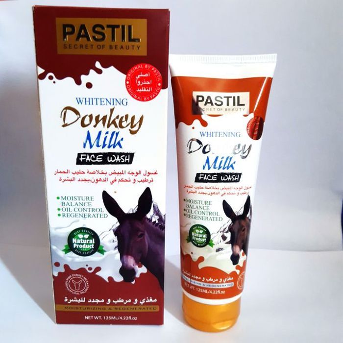 Nettoyant visage - Pastil - Lait d'ânesse - Éclaircissant - Hydratant 125 ml