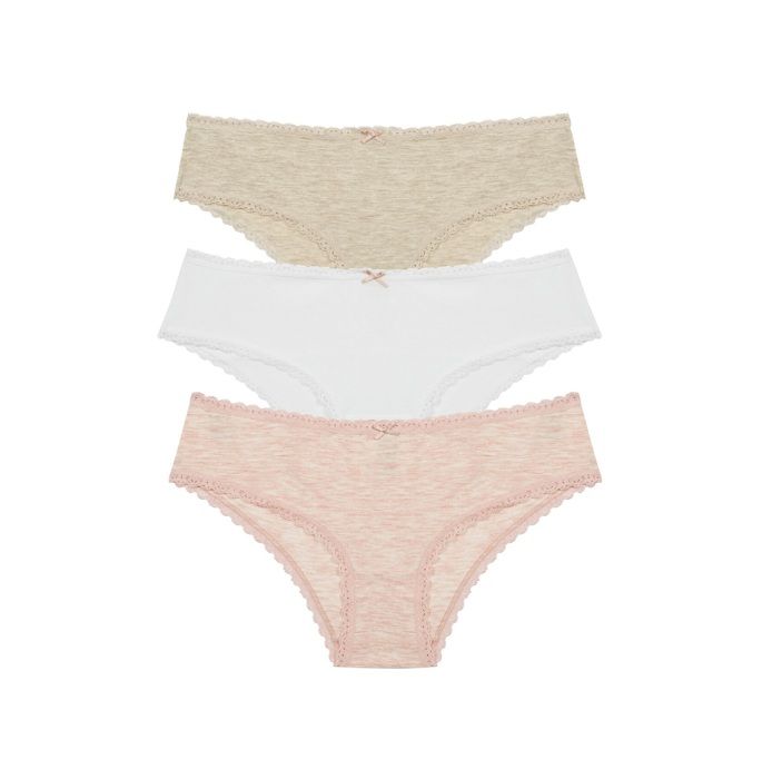 PENTI- Penti- Culotte Hipster Décontractée en Dentelle (3 pièces)