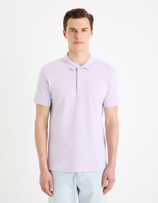 Polo piqué straight en coton