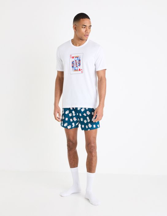 Pyjama t-shirt et short 100% coton