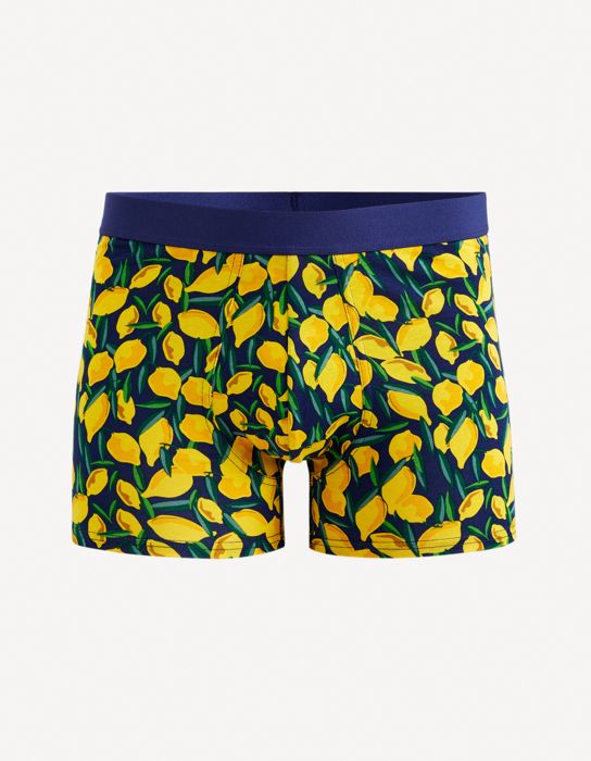 Boxer motifs citrons en coton stretch