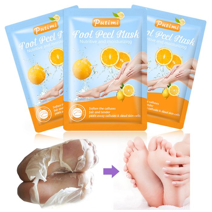 FOOT MASK masque exfoliant pour les pieds, chaussettes de pédicure, élimine la peau morte, gommage du talon, crème de soin des pieds