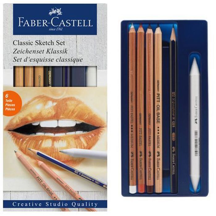 Set 6 Pièces Dessin Sketch Esquisse Classique,Destiné aux Artistes & Amateurs