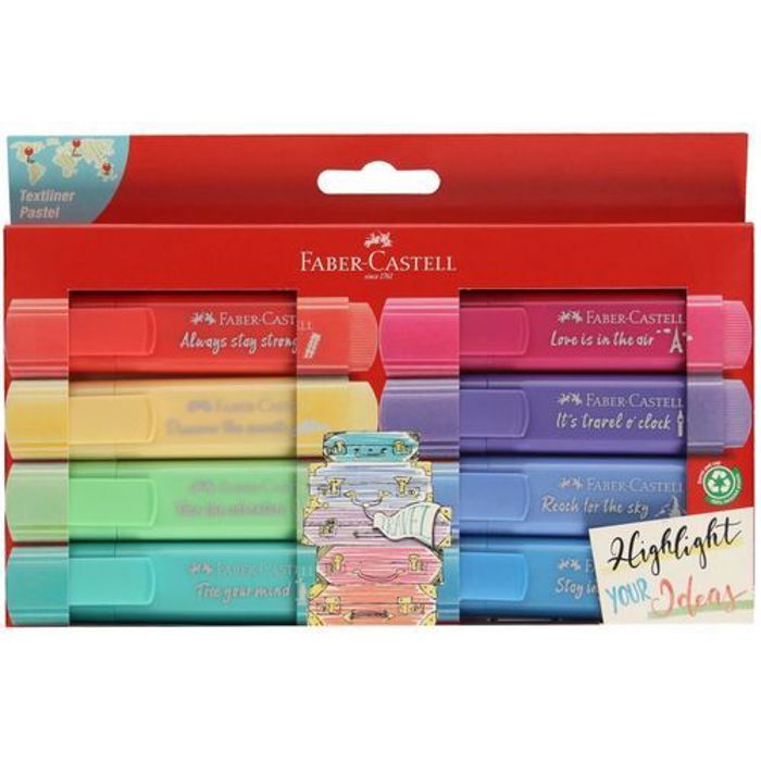 Surligneurs Pastel-Set de 8
