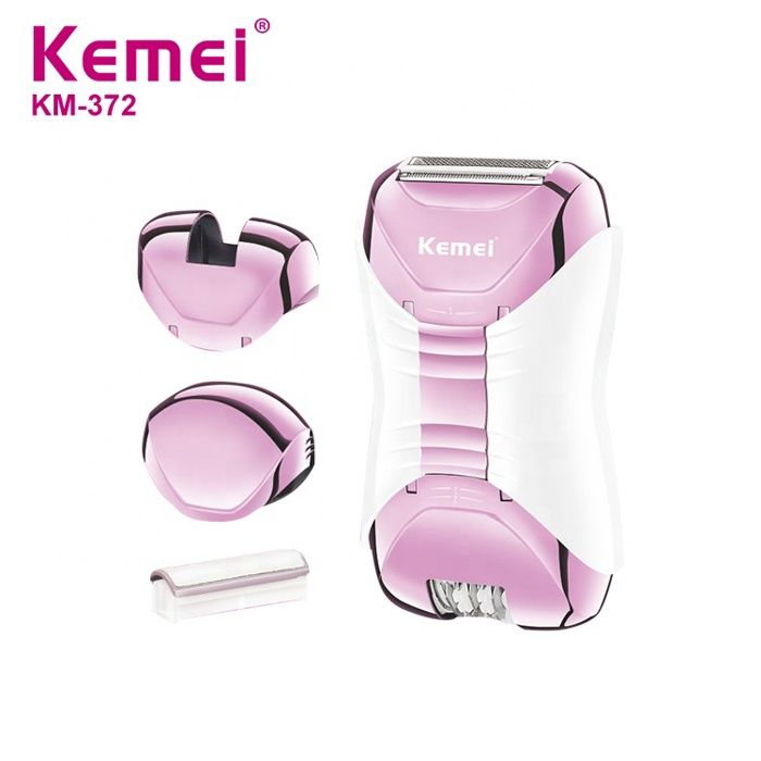 KEMEI KM-372 EPILATEUR FEMME 3 EN 1 APPAREIL D'EPILATION ÉLECTRIQUE RECHARGEABLE