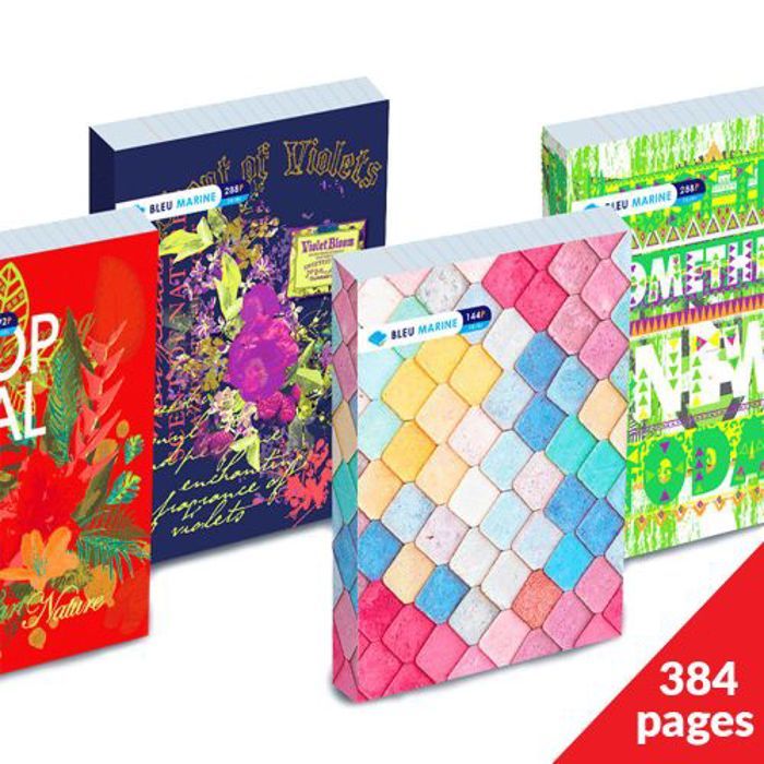 Cahier Grands Carreaux Papier Blanc - 384 Pages - A4 60 g