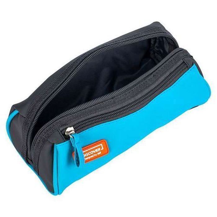 Trousse Scolaire 3 Compartiments Rond et Large Fermeture éclair Triple