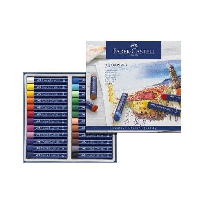 Pastels à l'huile boîte de 24