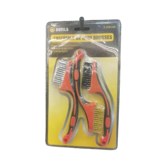 SET DES BROSSES METALIQUES 3PCS