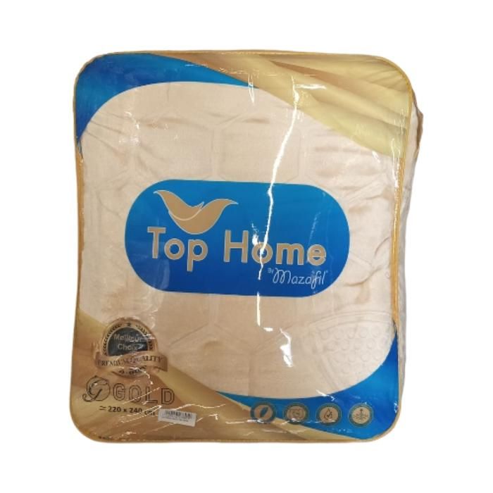 COUVERTURE TOP HOME GOLD UNI BEIGE ABT 220 X 240