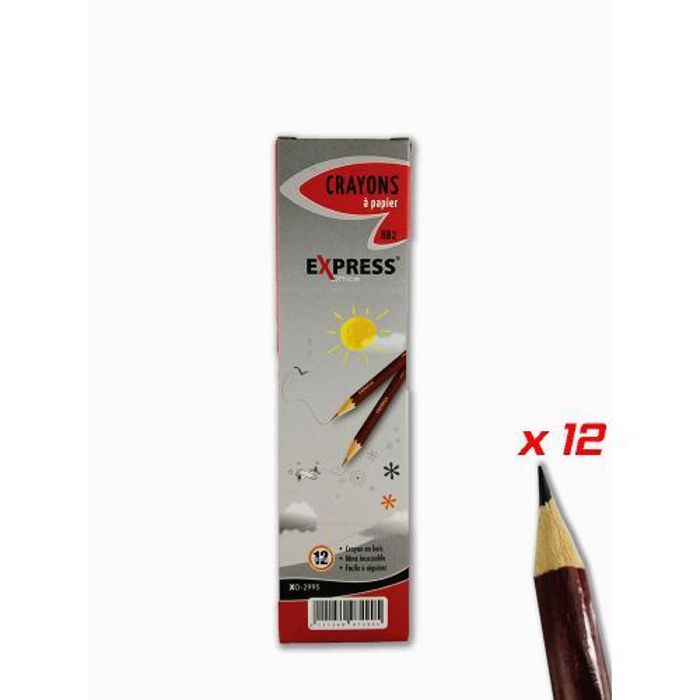Crayon à papier HB2 1 boite de 12 crayons -
