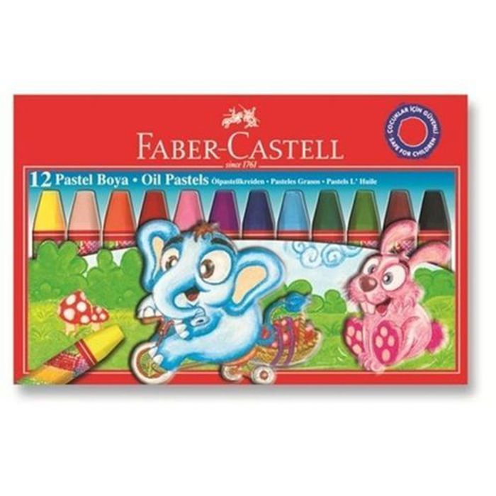 CRAYON DE COULEUR huile pastel FABER CASTELL paquet de 12