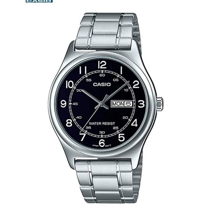 Casio Montre Homme Quartz Analogique Cadran Noir acier inoxydable-mtp-v006d-1b2udf