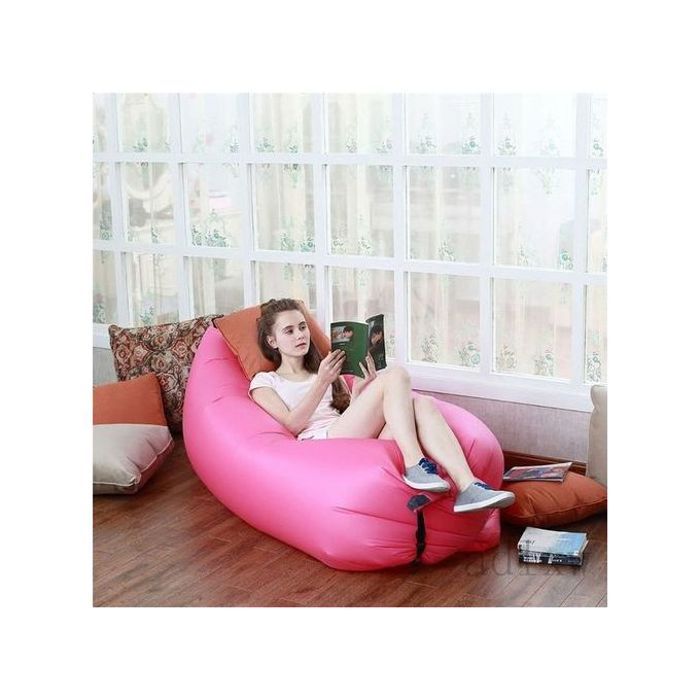 LE Pouf Gonflable Chaise Gonflable multiusage Hamac Gonflable -/ - Rose