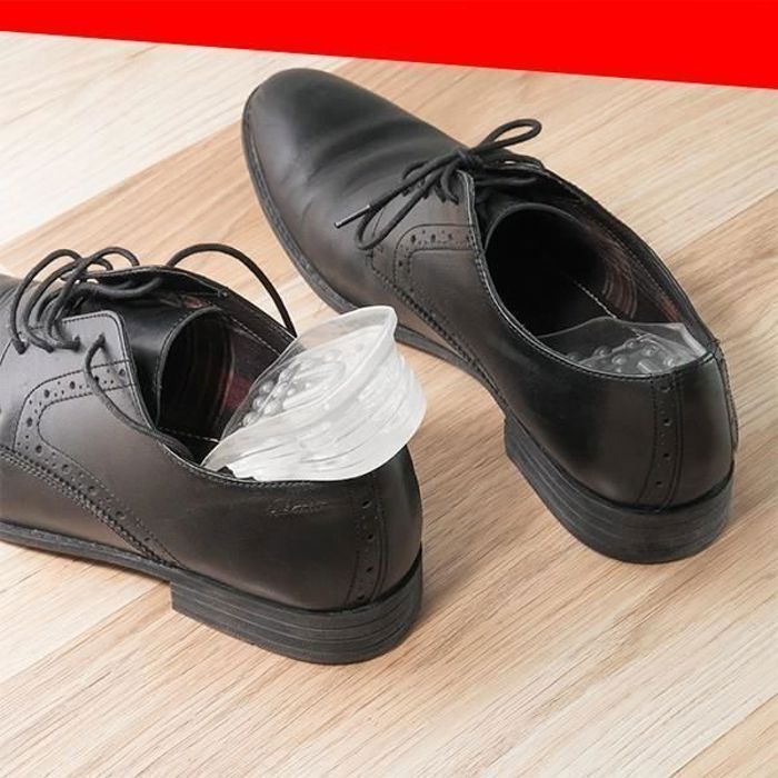 PACK SEMELLES CHAUSSURES ÉLÉVATRICES EN SILICONE UNISEXE - CALES - Jusqu'à 5cm en plus !