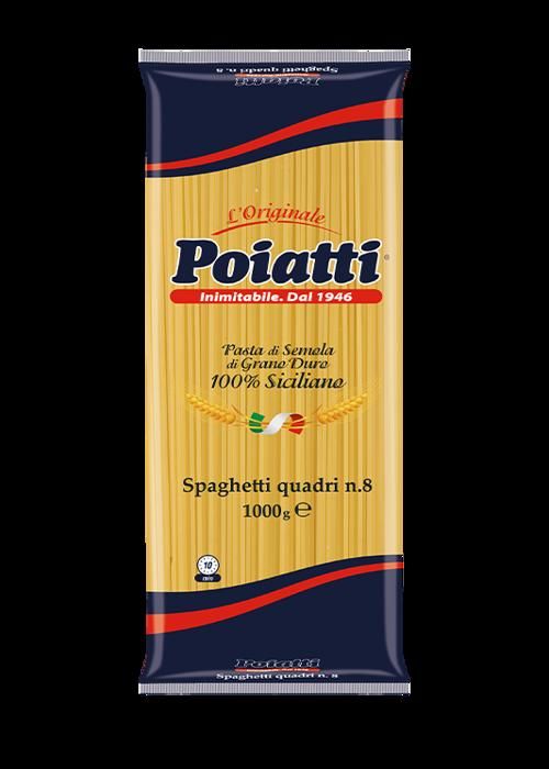 SPAGHETTI QUADRATI PATES DE SEMOULE DE BLE DUR 1000.Gr-ALBERTO POIATTI