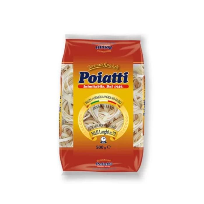 TAGLIATELLE "NIDI LARCH"PATES DE SEMOULE DE BLE DUE 500 Gr-POIATTI