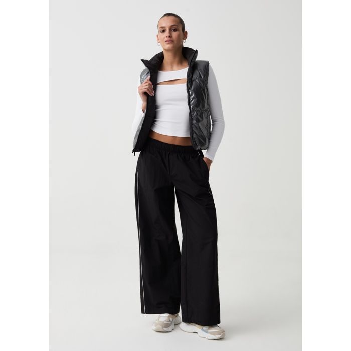 Pantalon de jogging - OVS - B.ANGEL FOR THE SEA BEYOND - Noir - Taille haute - Jambe large