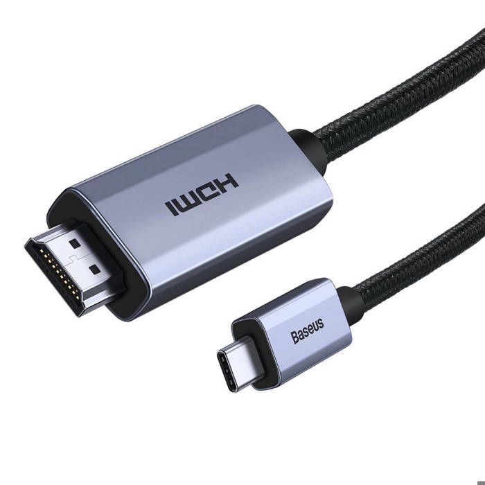 Câble adaptateur Type-C vers HDMI 4K 60Hz 2m Noir-WKGQ010101