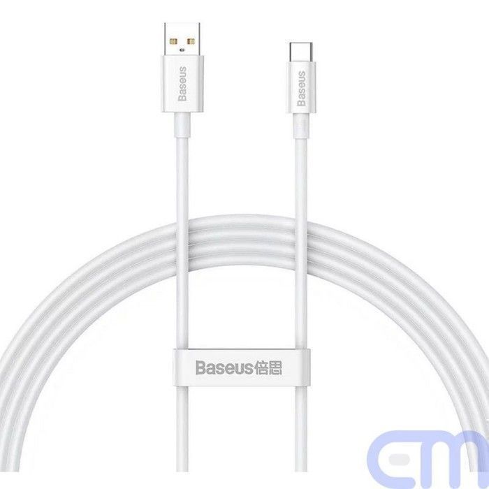 Câble s USB vers TYPE-C 100W/1.5M Blanc 