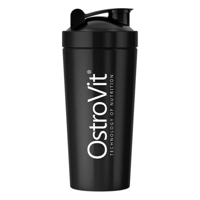 Shaker en Acier 750 ml Noir - Léger, Acier Inoxydable, Étanche, Facile à Nettoyer