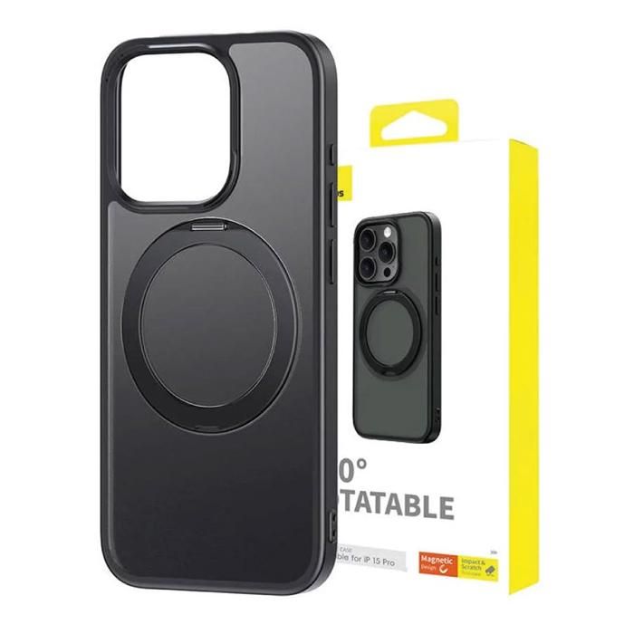 Coque Téléphone Magnétique pour iPhone 15 Pro Noir p60160500103-02