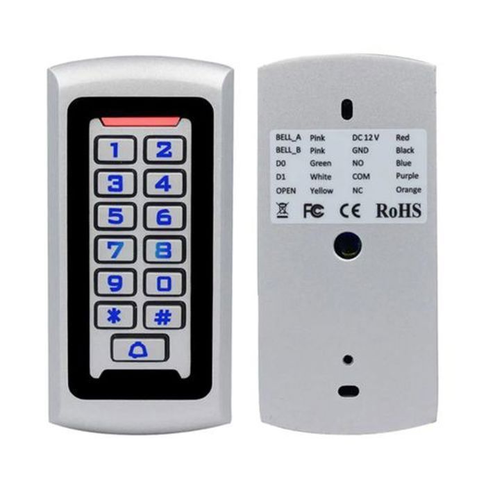Digicode en métal Clavier de contrôle d'accès RFID 125KHz lecteur de carte EM