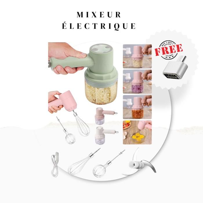 mixeur électrique multifonction sans fil portable 3 en 1
