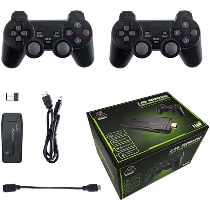 Console de jeu vidéo avec Double manette sans fil(10000 jeux)