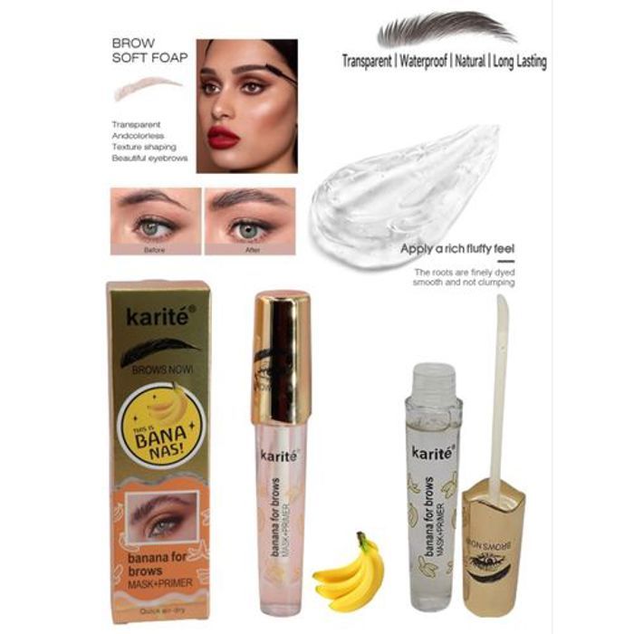 Fixateur de Sourcils , Mascara transparent 3d ,Gel Primer Fixateur de Sourcils et Cils naturelle.