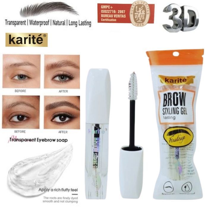 Fixateur de Sourcils ,Mascara transparent 3d ,Gel Base Fixateur de Sourcils et Cils.
