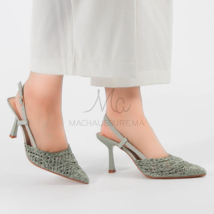 Nacre - Escarpins femmes en Vert