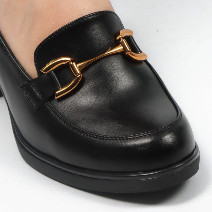 Escarpins - Passion - Noir - Cuir Synthétique - Talon Rond - 6 CM - Marjane Mall - Image 2