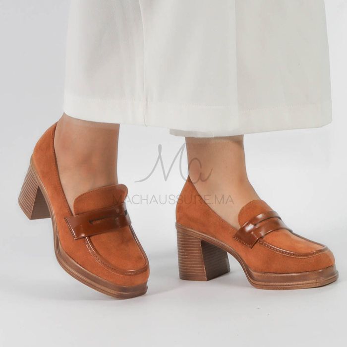 Dany – Derbies à talon Femmes en Tabac