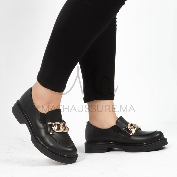 Youry – Derbies à plateforme Femmes en Noir