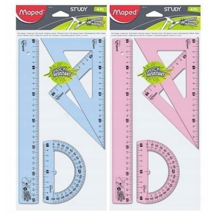 Instruments géométriques Ensemble d'étude Maped 4 pcs. 30 cm