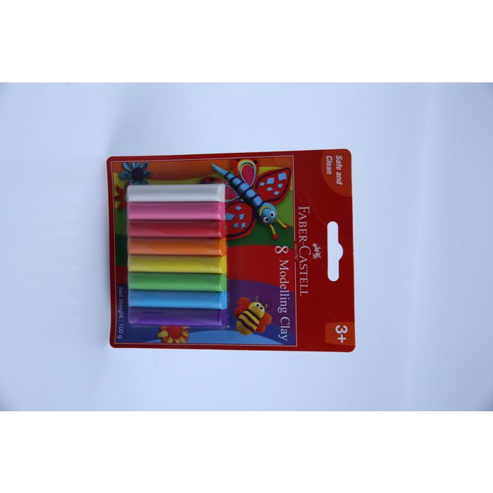 Faber Castell -  8 Pâte à modeler ( 100 gr )