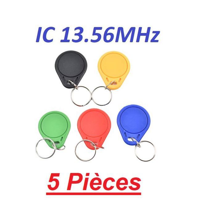 5 Pièce  RFID IC porte clés Non Modifiable  clone carte à puce